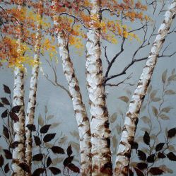 Impressionism Landscape - broad leaf trees - 100% handmade oil painting